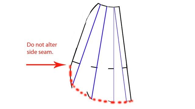 Pattern Making: How to Draft High-Low Hem Skirt Knit Fabrics смотреть онлайн