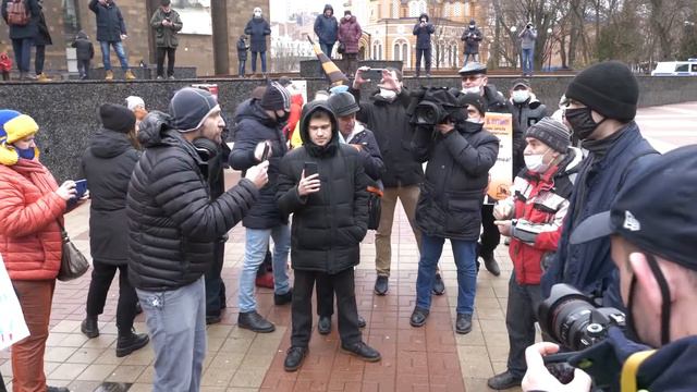 Пикет национально-освободительного движения 31.01.2021 смотреть онлайн