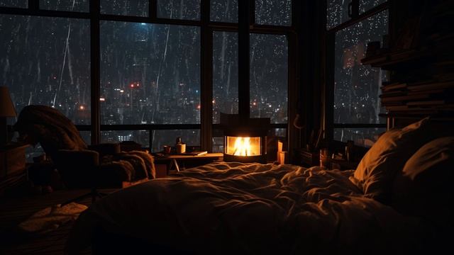 Rain Music Relieves Stress, The Sound Of Natural Thunder And Rain Stepping Through The Window смотреть онлайн