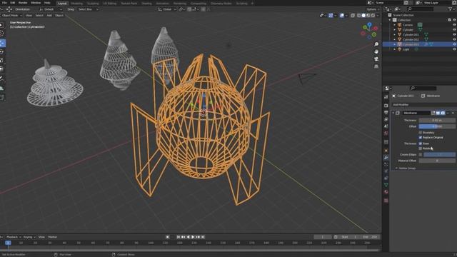 игрушка елочная, blender 3D, распечатанная на 3D принтере, смотреть онлайн