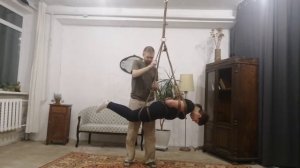 Демонстрационный ролик сеанса шибари с подвесом. Специально для сайта www.shibari43.ru