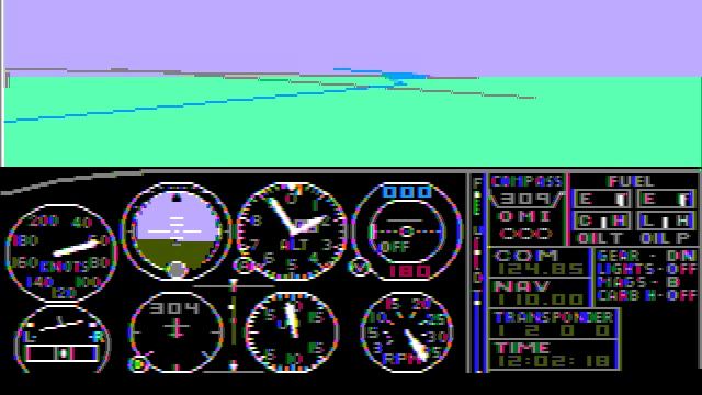 Microsoft Flight Simulator 1.0 (GamePlay video) смотреть онлайн