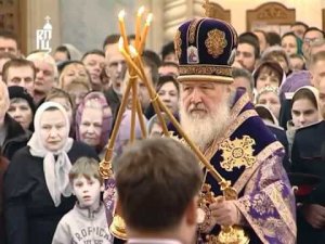 Патриарх совершил литургию в Орехове-Борисове