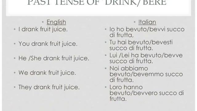 The verb ,'drink/bere' is introduced in this video. смотреть онлайн