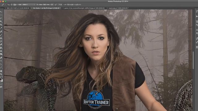 УКРОЩЕНИЕ ДИНОЗАВРОВ - фантазия в Фотошопе CS6. (Photoshop CS6) смотреть онлайн
