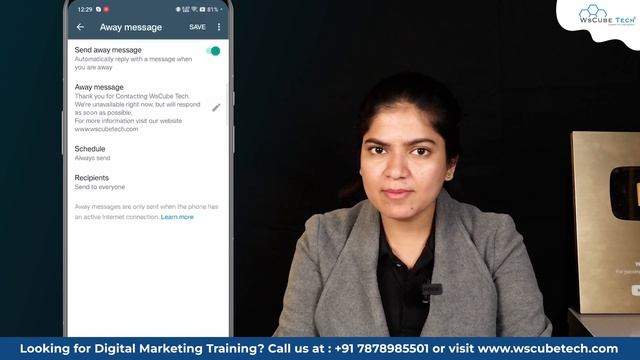 How to Enable Auto Reply on WhatsApp Messages | WhatsApp Business Tutorial смотреть онлайн