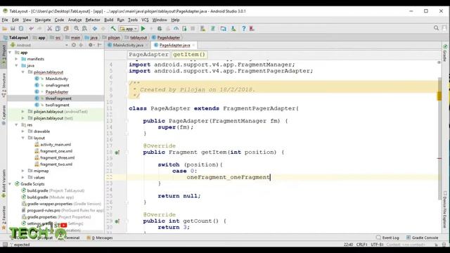 How to Create Tab in Android | TabLayout + ViewPager смотреть онлайн