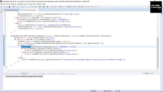 [Hỏi đáp] Session hoạt động như thế nào trong java web jsp servlet смотреть онлайн