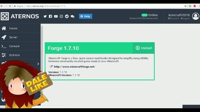 ATERNOS NUEVA ACTUALIZACIÓN | COMO PONER CUALQUIER MODS EN ATERNOS DE 1.6.4 A 1.12.2 MINECRAFT FORG смотреть онлайн