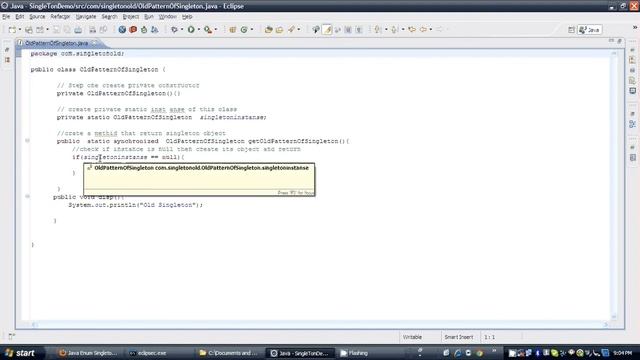 Singleton implementation using Enum and OldPattern in java смотреть онлайн