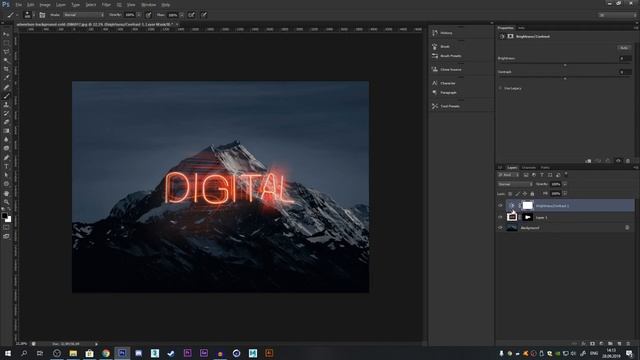 #3 5 минут | Крутой НЕОНОВЫЙ эффект в Photoshop смотреть онлайн