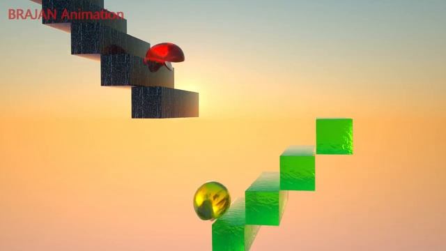 Sunset Jelly Pacmans Race - Who will win ? смотреть онлайн