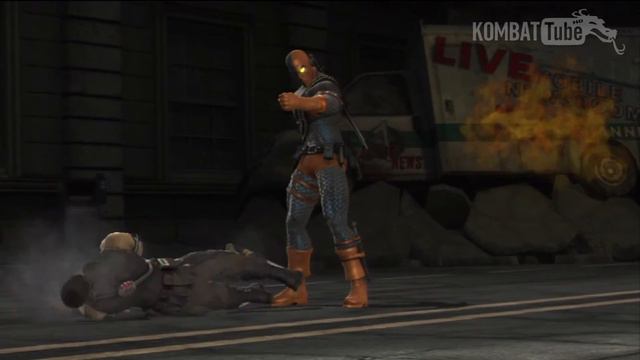 MKvsDC Deathstroke "Neck Snap" Fatality смотреть онлайн