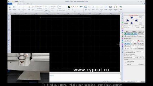 CypCut - обучение. Урок: Задачи, Слои, Контрольная панель. Программа для лазерного станка
