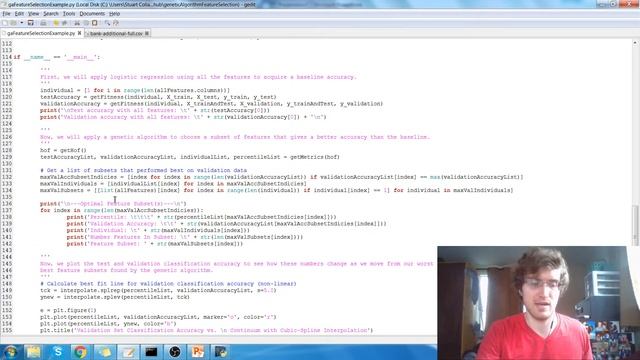 Genetic Algorithm For Feature Selection Example смотреть онлайн