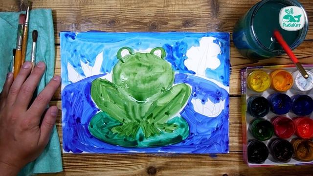 Как нарисовать Лягушку. Урок рисования для детей от 4 лет, РыбаКит смотреть онлайн
