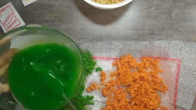Красивый декор в кухню . Как покрасить макароны DIY смотреть онлайн