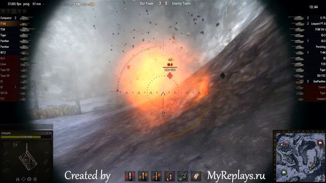 WOT: Arctic Region - T-54 - 2 frags смотреть онлайн