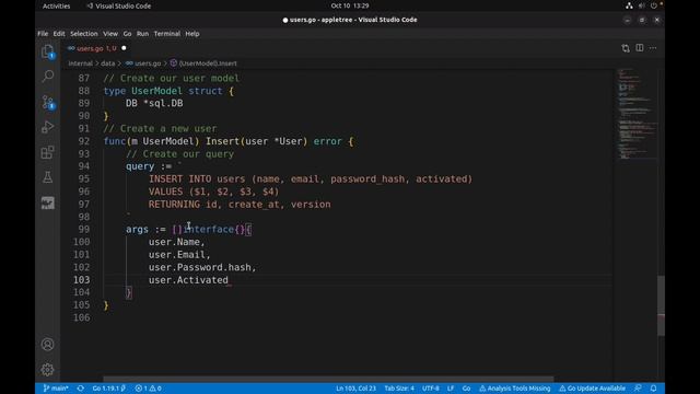 Building APIs with Go - Users Part 5 смотреть онлайн