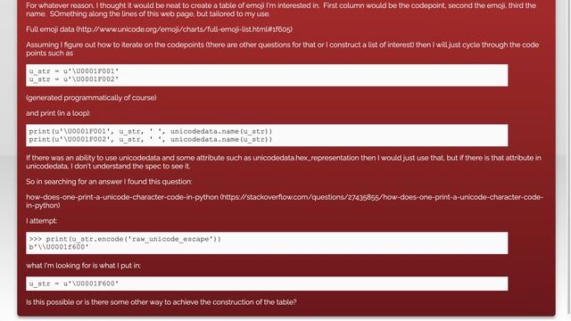 In Python 3 how to print unicode codepoint as u'\U...' смотреть онлайн
