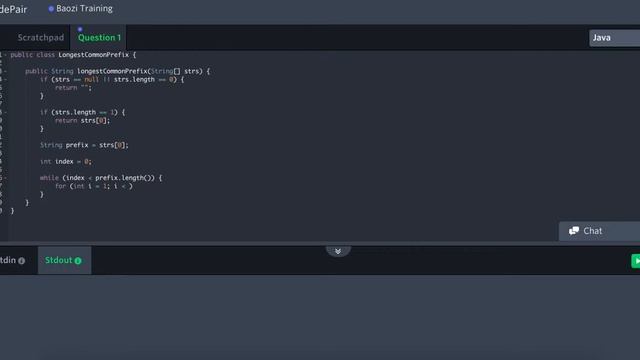 Baozi Training Leetcode 14 solution: Longest Common Prefix смотреть онлайн