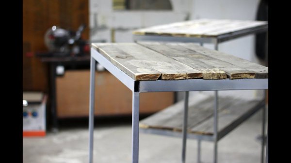 СТЕЛЛАЖИ в ПОГРЕБ из профильной трубы и поддонов