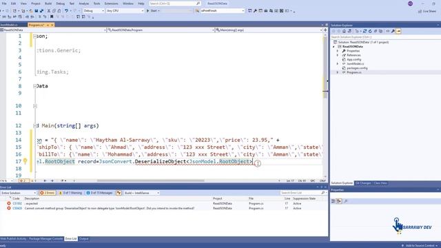 C#.NET Consol Application - Read JSON \ Dynamic Data смотреть онлайн