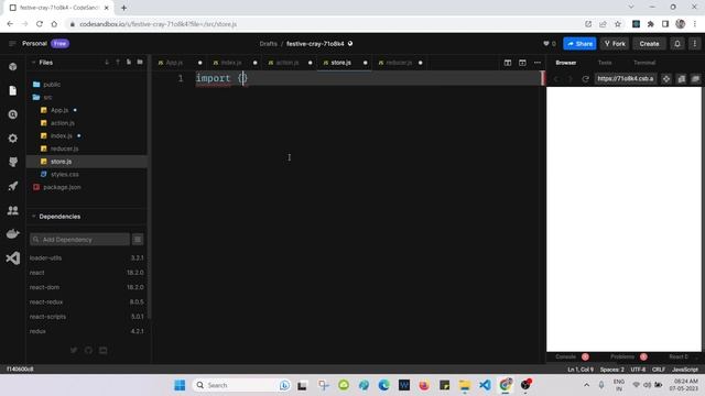 Counter Example using React Redux смотреть онлайн