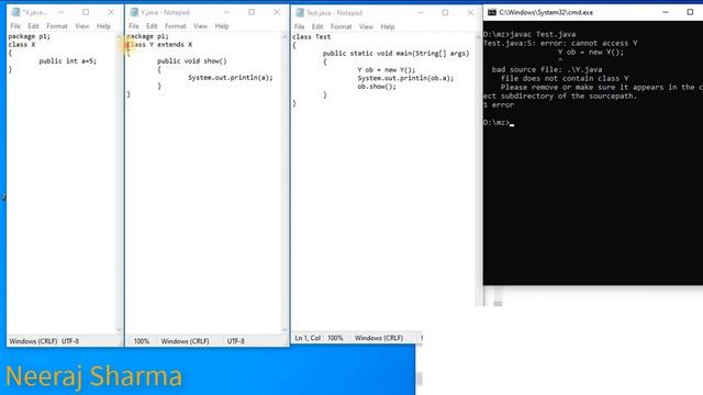 #4 - Access modifiers ( public, default , private or protected ) with members (Methods and variable смотреть онлайн