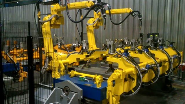 НЕФАЗ Сварочный роботизированный комплекс FANUC смотреть онлайн