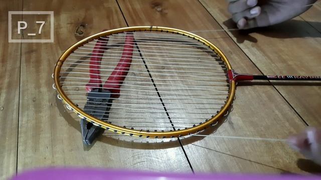 How to string Badminton racket at home | Badminton| Easy way| Using hand | Picturesque_7| P_7 | смотреть онлайн