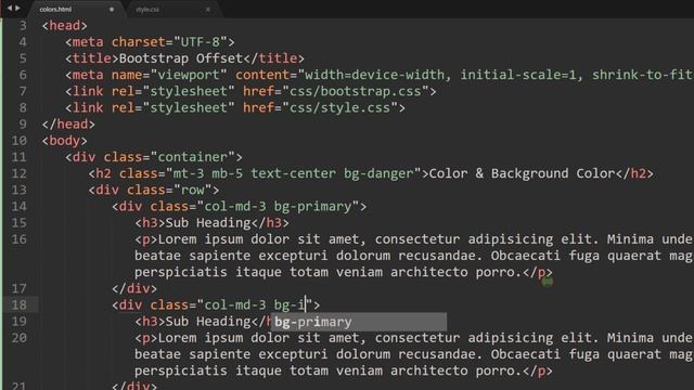 Bootstrap CSS Color & Background Color Classes Tutorial in Hindi / Urdu смотреть онлайн