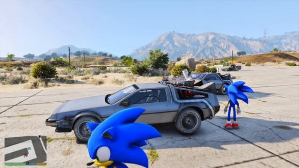 Sonic Goes Back To The Future! Fun Time Travel Mod! (GTA 5 Mods)