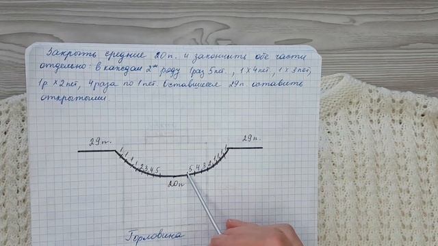 Стильный ажурный джемпер // Описание + схема узора смотреть онлайн