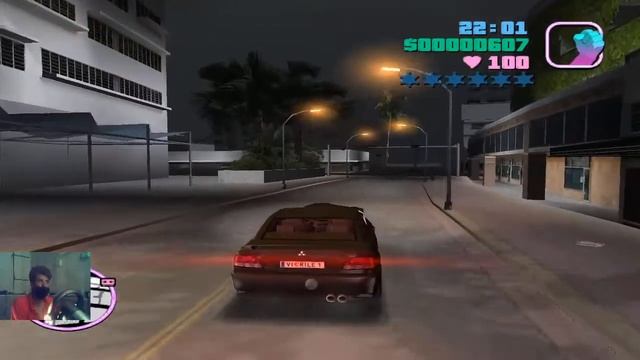 Пробую GTA VICE CITY на руле!!! смотреть онлайн