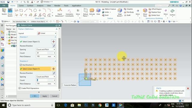 Nx Cad Sketch Conic, Offset, Pattern Tutorial -- Tamil смотреть онлайн