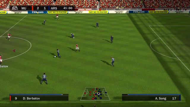 FIFA 10 (PS2) Gameplay - Manchester United vs Arsenal смотреть онлайн