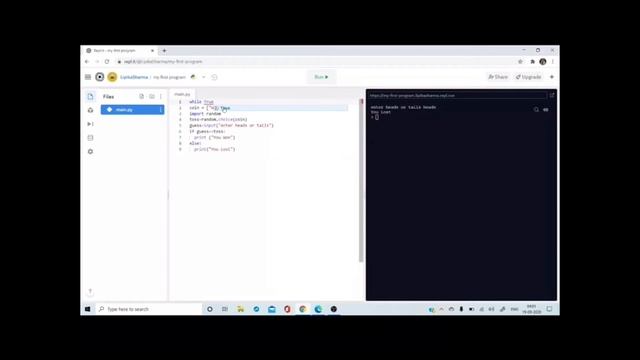 Toss the Coin, Flip the Coin, Python Game Designing, Game Designing, How to make a game in Python. смотреть онлайн