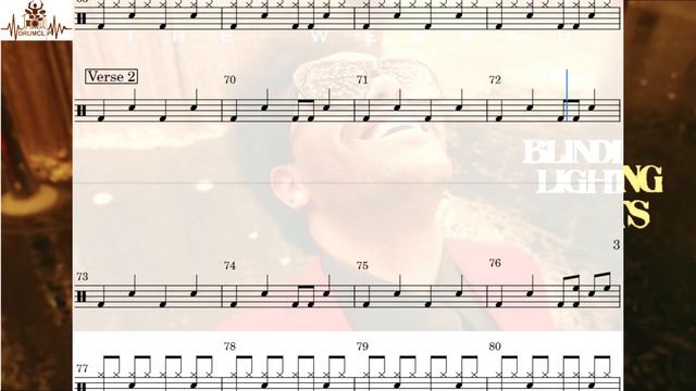The Weeknd - Blinding Lights (Drum Score) смотреть онлайн