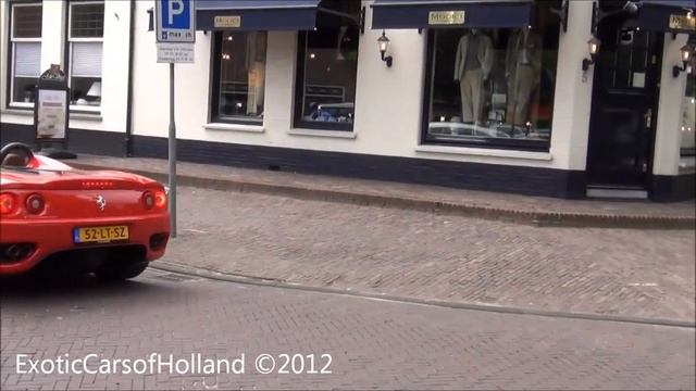 Ferrari Challenge Stradale + 3 other Ferrari 360 LOUD accelerations and FULL throttle! смотреть онлайн