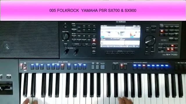 FOLKROCK YAMAHA PSR SX700 & PSR SX900