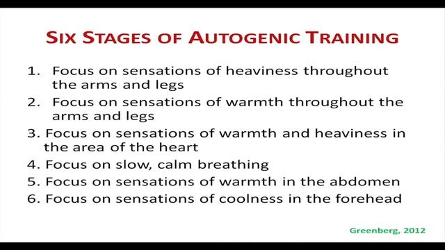 Autogenic Training, Imagery and Progressive Relaxation смотреть онлайн