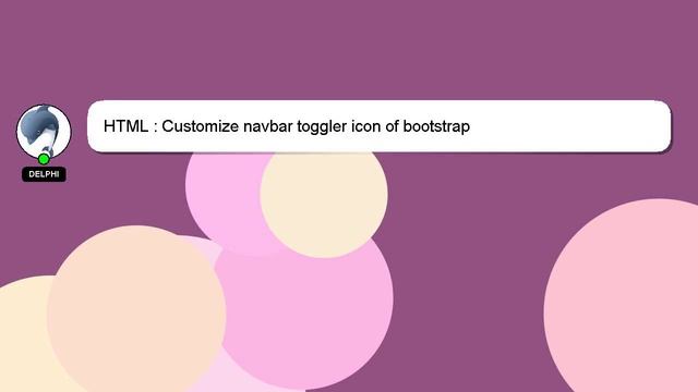 HTML : Customize navbar toggler icon of bootstrap смотреть онлайн