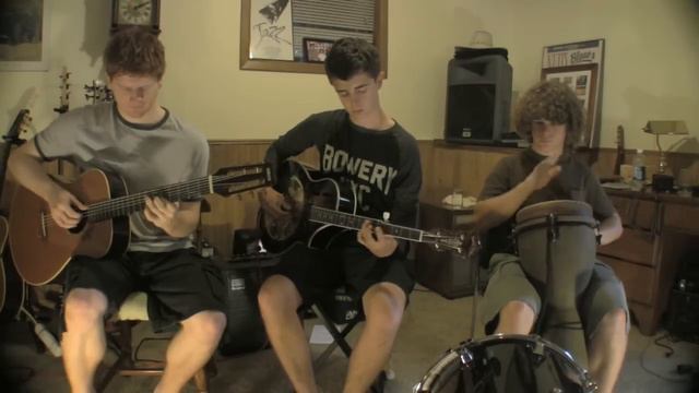 The Cave - Mumford and Sons (guitar banjo drum cover) смотреть онлайн