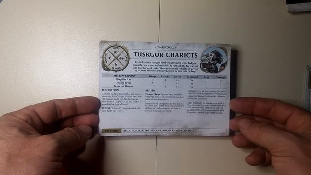Age of Sigmar, Beasts of Chaos Warscroll Cards. смотреть онлайн
