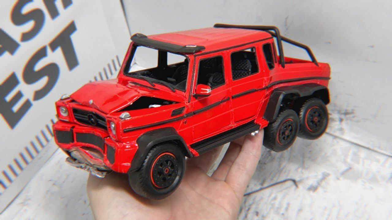 Краш тест Гелика 6x6 из ПЛАСТИЛИНА, Разбил его вдребезги смотреть онлайн