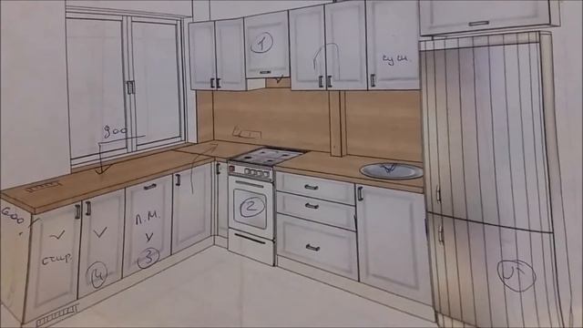 Ремонт КУХНИ МОИМИ руками( ч.7). Готов эскиз. Нужен ВАШ СОВЕТ! смотреть онлайн
