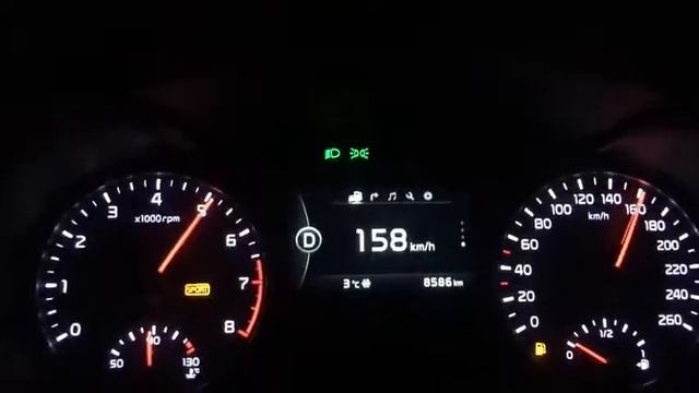 разгон Киа Оптима 2.0Т 0-200км/ч смотреть онлайн