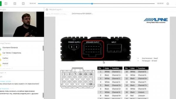 Вебинар Alpine PDP E800DSP