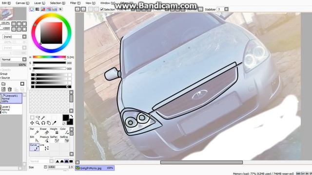 Как красиво рисовать в программе Paint Tool Sai смотреть онлайн